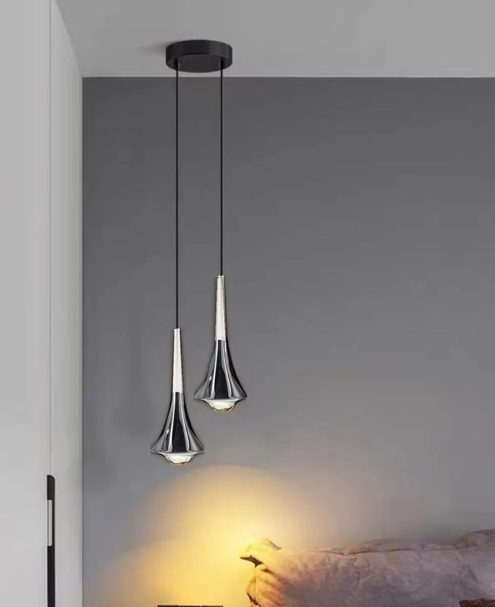 Suspension LED Moderne en Aluminium, Luminaire Décoratif pour Chambre et Cuisine
