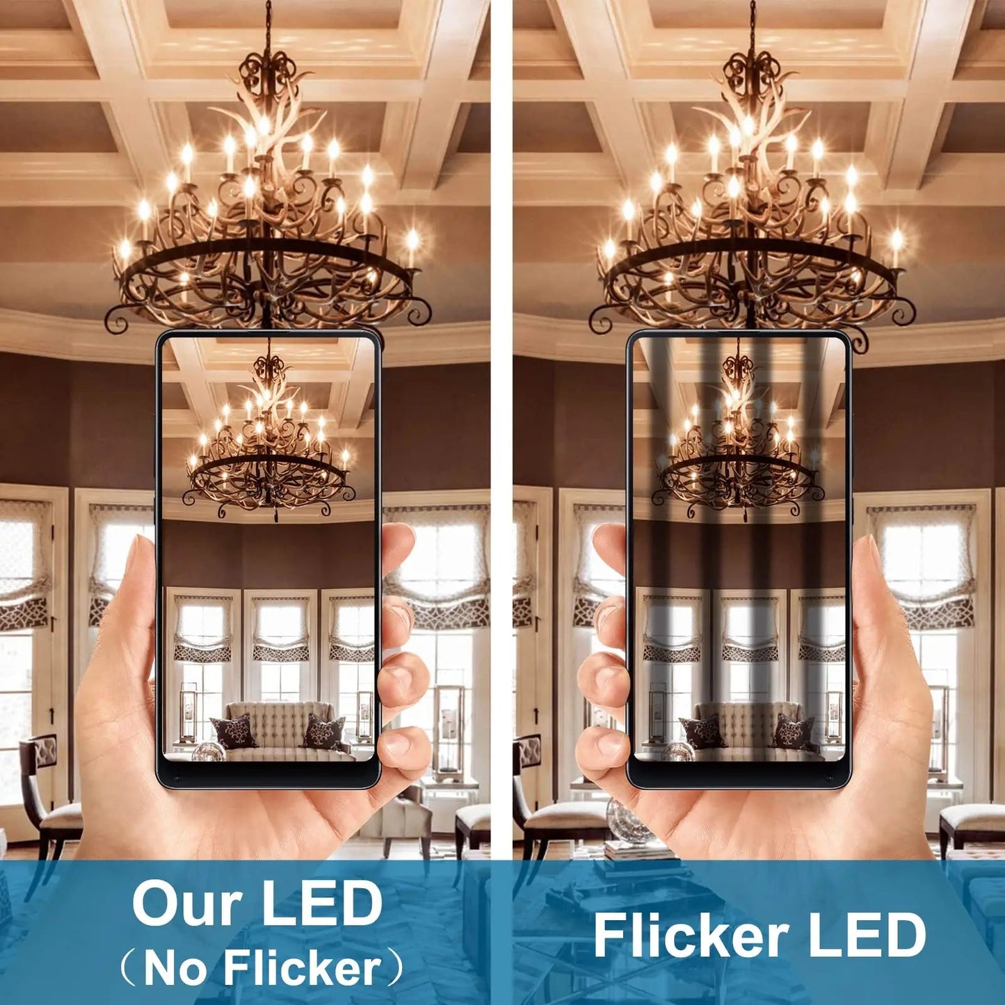 Ampoule LED bougie rétro dimmable C35 E14 4W 2700K blanc chaud - Luminous Place