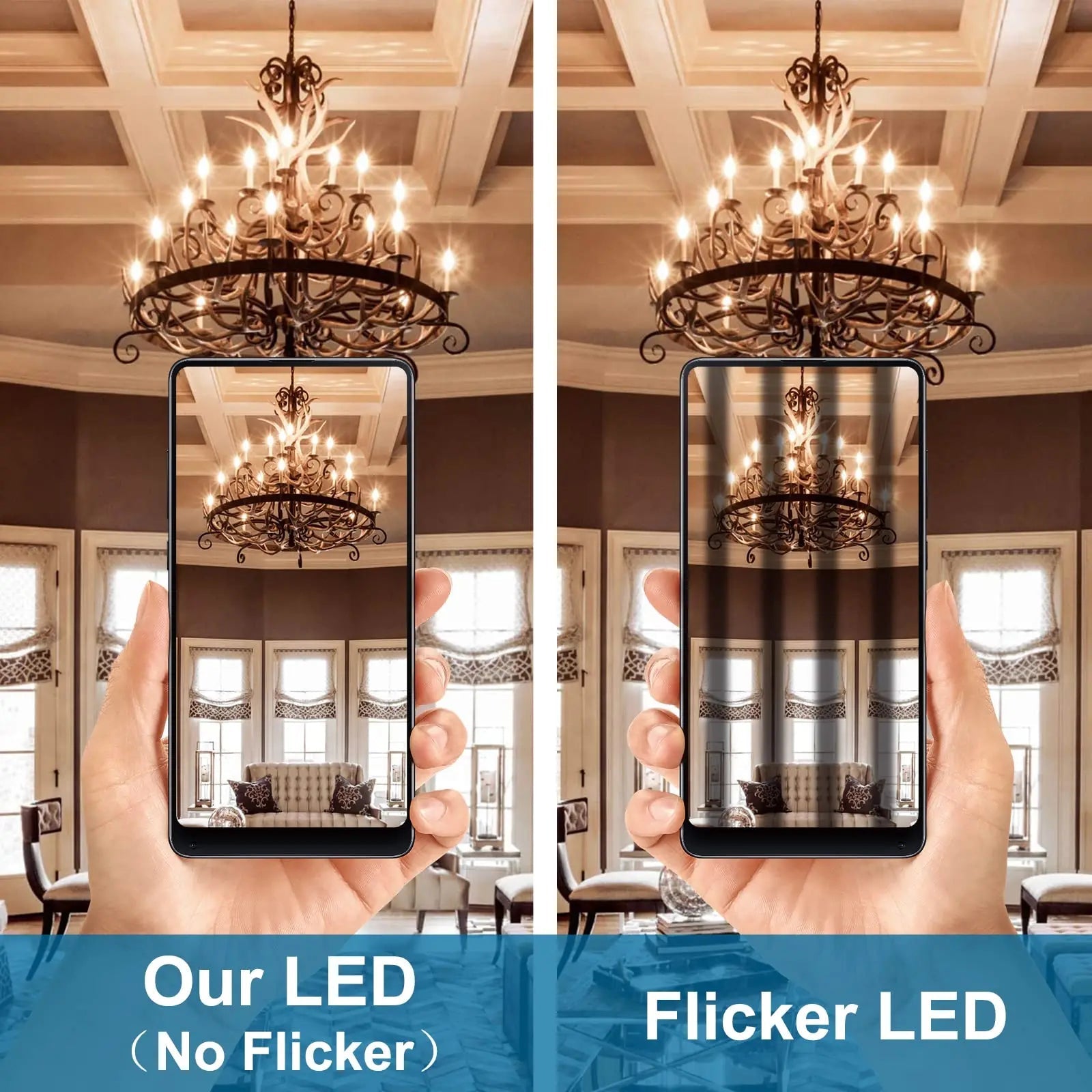 Ampoule LED bougie rétro dimmable C35 E14 4W 2700K blanc chaud - Luminous Place