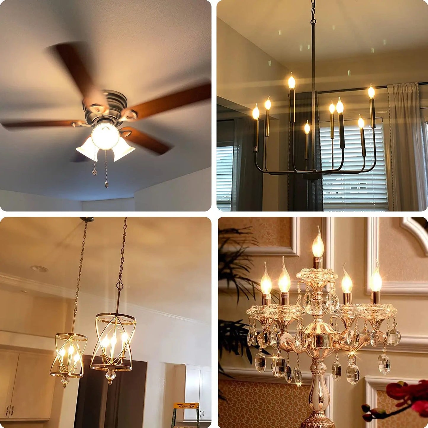 Ampoule LED bougie rétro dimmable C35 E14 4W 2700K blanc chaud - Luminous Place