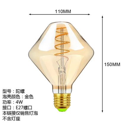 Ampoule LED Edison Rétro Globe à Intensité Réglable, Lumière Chaude, Style Ins - Luminous Place