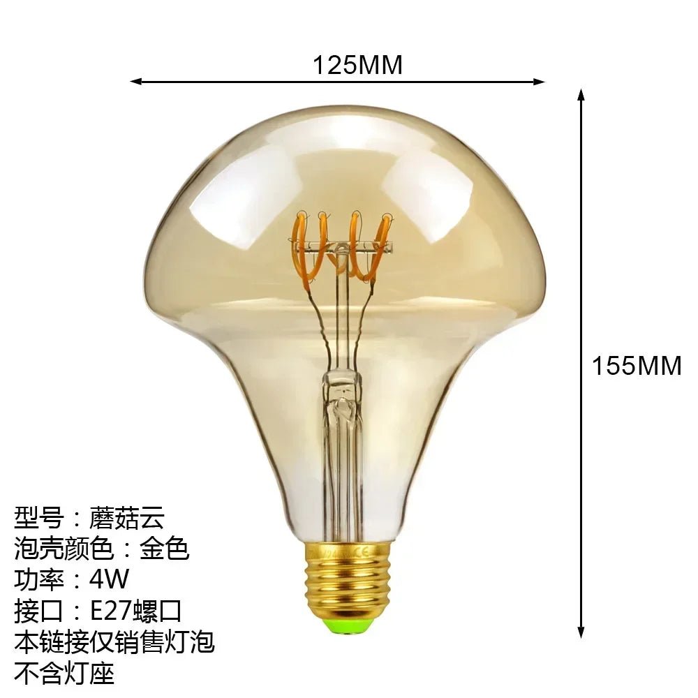 Ampoule LED Edison Rétro Globe à Intensité Réglable, Lumière Chaude, Style Ins - Luminous Place