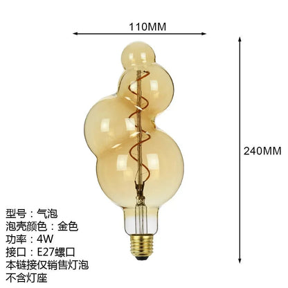 Ampoule LED Edison Rétro Globe à Intensité Réglable, Lumière Chaude, Style Ins - Luminous Place