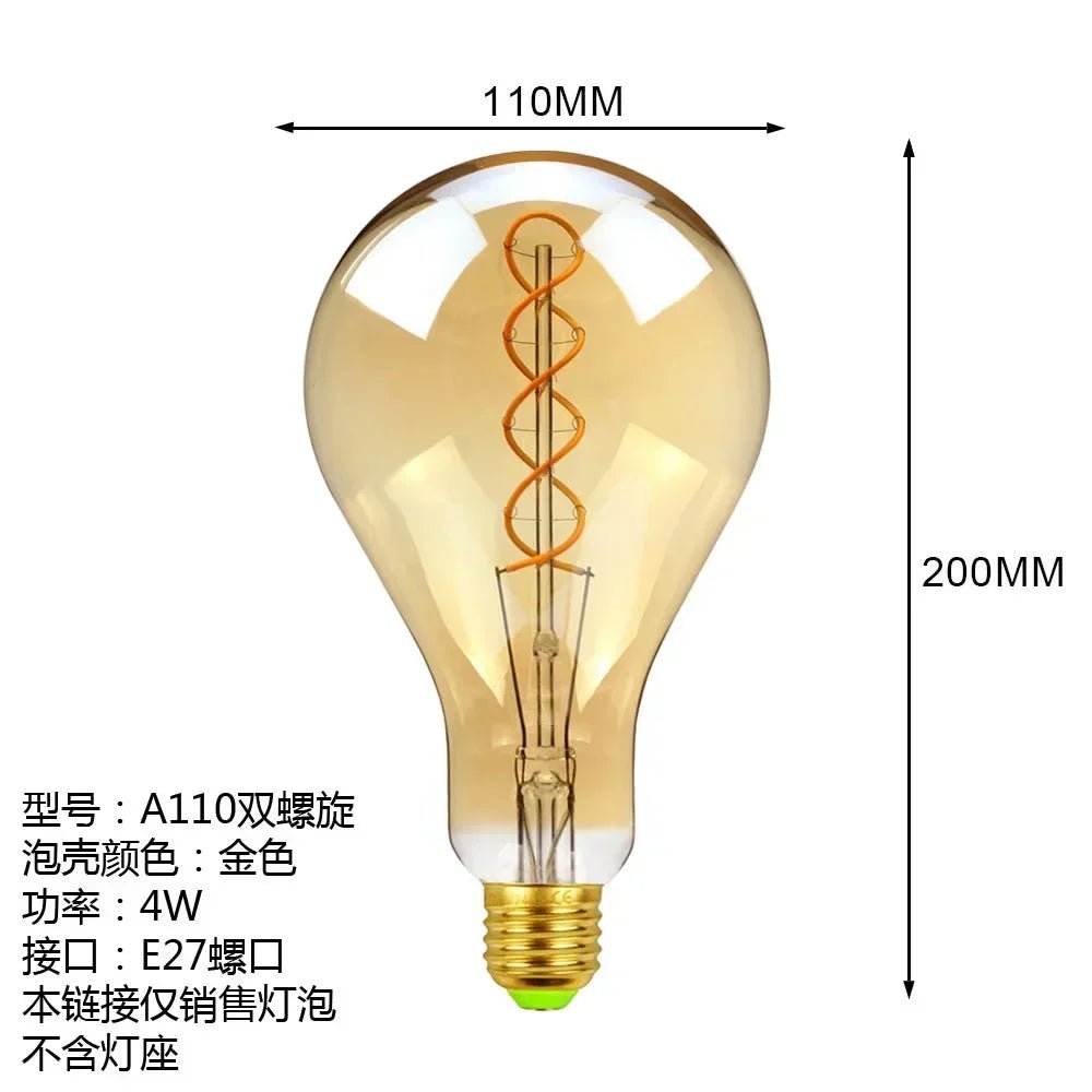 Ampoule LED Edison Rétro Globe à Intensité Réglable, Lumière Chaude, Style Ins - Luminous Place
