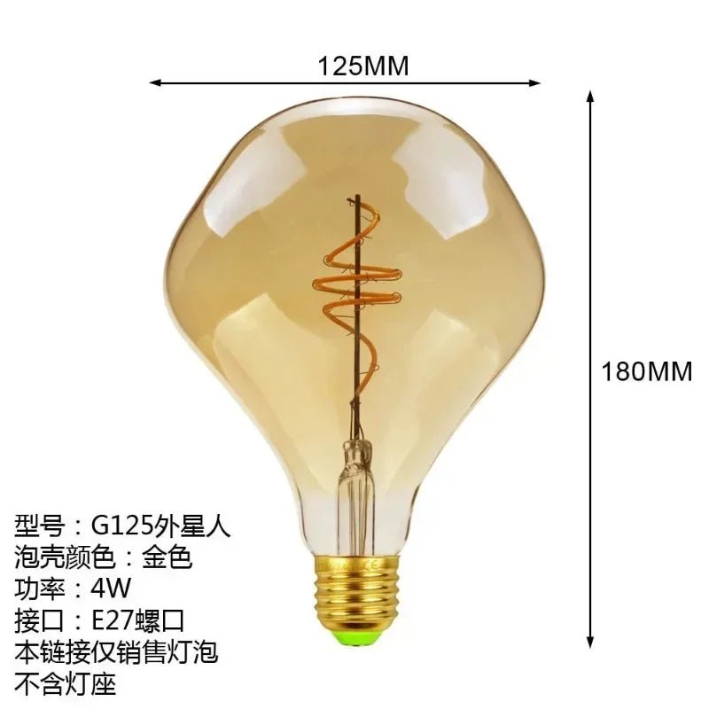 Ampoule LED Edison Rétro Globe à Intensité Réglable, Lumière Chaude, Style Ins - Luminous Place