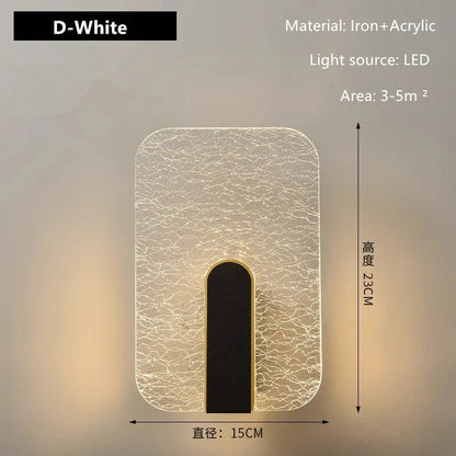 Applique Murale Acrylique Design Moderne pour Escalier et Salon, Lumière Chaude - Luminous Place