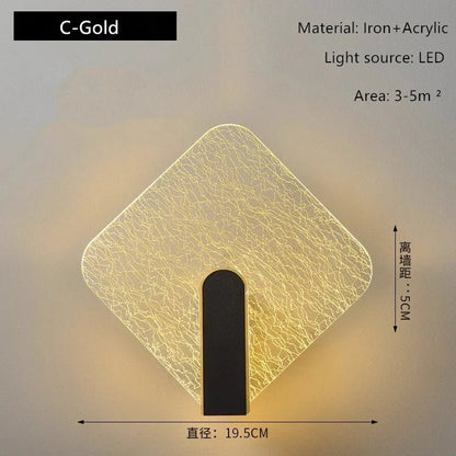Applique Murale Acrylique Design Moderne pour Escalier et Salon, Lumière Chaude - Luminous Place