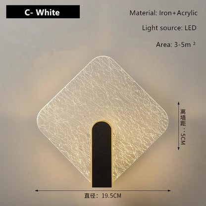 Applique Murale Acrylique Design Moderne pour Escalier et Salon, Lumière Chaude - Luminous Place