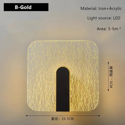 Applique Murale Acrylique Design Moderne pour Escalier et Salon, Lumière Chaude - Luminous Place