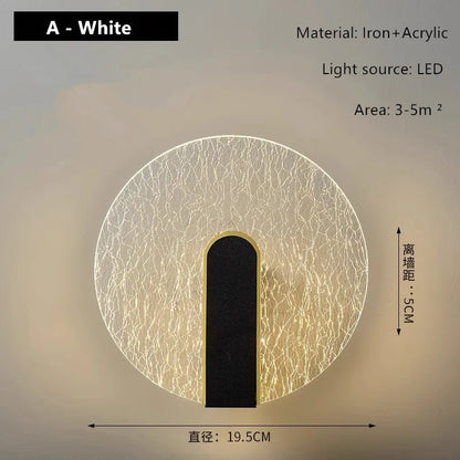 Applique Murale Acrylique Design Moderne pour Escalier et Salon, Lumière Chaude - Luminous Place