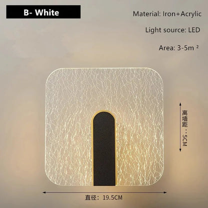 Applique Murale Acrylique Design Moderne pour Escalier et Salon, Lumière Chaude - Luminous Place