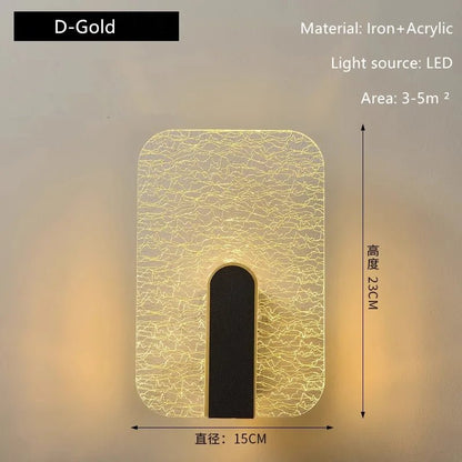 Applique Murale Acrylique Design Moderne pour Escalier et Salon, Lumière Chaude - Luminous Place