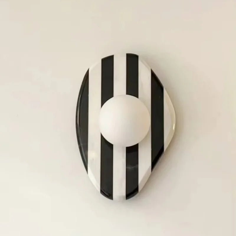 Applique Murale en Pierre Naturelle Rayée G9 Style Art Déco pour Intérieur - Luminous Place