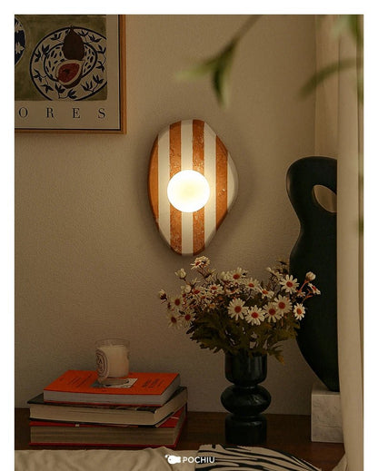 Applique Murale en Pierre Naturelle Rayée G9 Style Art Déco pour Intérieur - Luminous Place