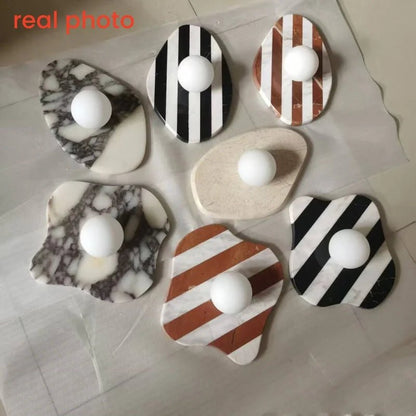 Applique Murale en Pierre Naturelle Rayée G9 Style Art Déco pour Intérieur - Luminous Place