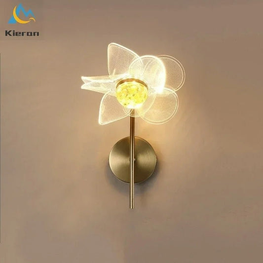 Applique Murale Fleur Moderne en Métal LED pour Salon et Chambre - Luminous Place