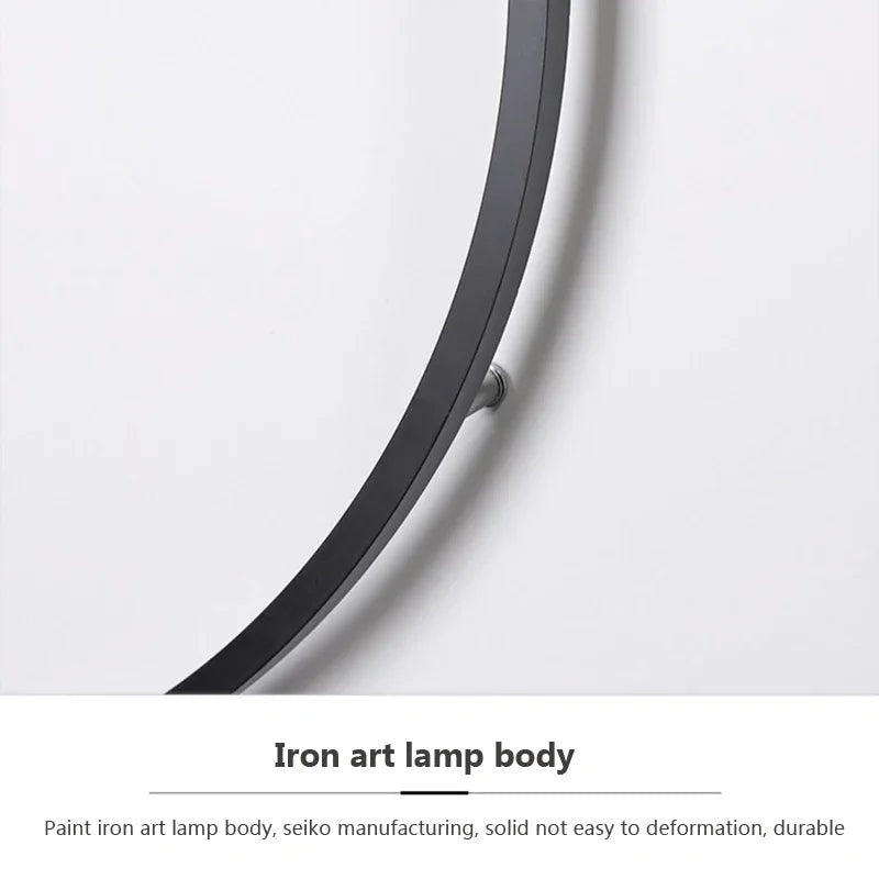 Applique Murale LED Circulaire Nordique en Acrylique, Luminaire Mural Design Moderne - Luminous Place