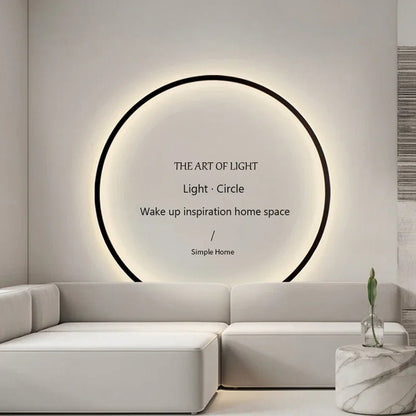 Applique Murale LED Circulaire Nordique en Acrylique, Luminaire Mural Design Moderne - Luminous Place