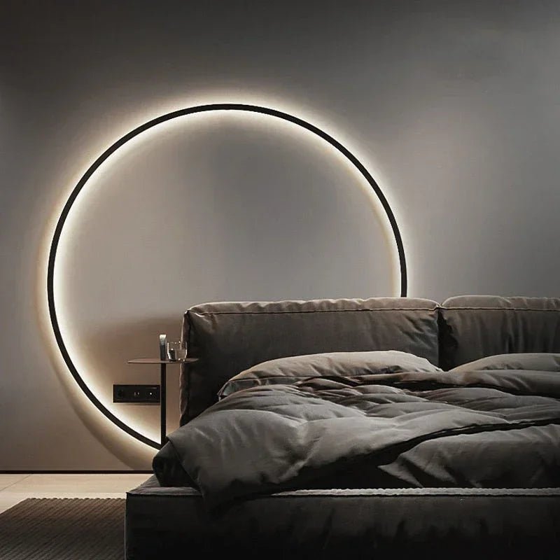 Applique Murale LED Circulaire Nordique en Acrylique, Luminaire Mural Design Moderne - Luminous Place