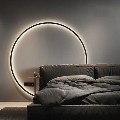 Applique Murale LED Circulaire Nordique en Acrylique, Luminaire Mural Design Moderne - Luminous Place