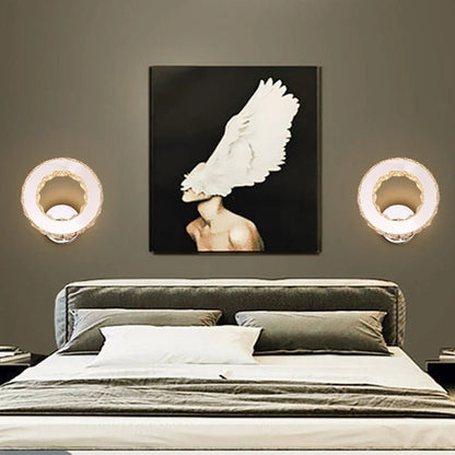 Applique Murale LED en Cristal Design Moderne Argent, Lumière Chaude Ambiante pour Chambre et Couloir - Luminous Place