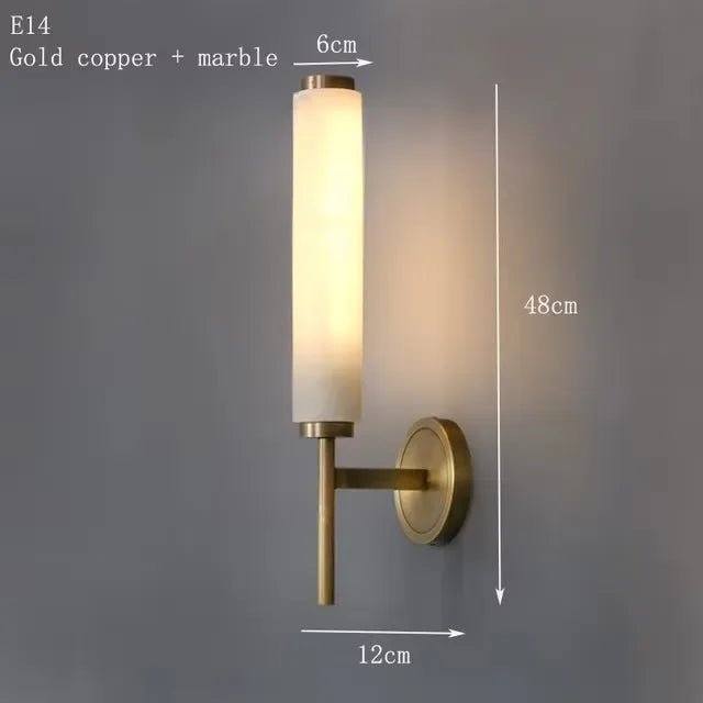 Applique Murale LED en Marbre Naturel, Design Moderne pour Salon et Chambre - Luminous Place