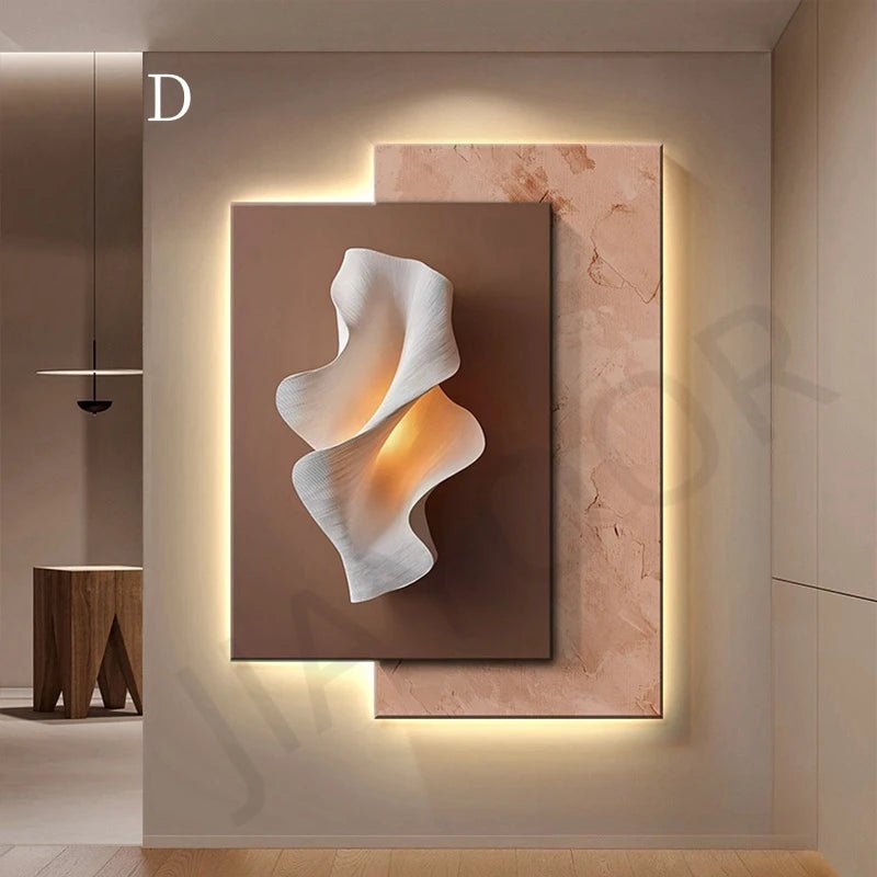 Applique Murale LED Moderne en Cristal et Porcelaine pour Salon et Couloir - Luminous Place