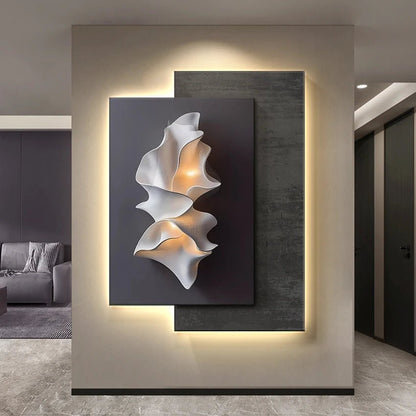 Applique Murale LED Moderne en Cristal et Porcelaine pour Salon et Couloir - Luminous Place