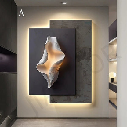 Applique Murale LED Moderne en Cristal et Porcelaine pour Salon et Couloir - Luminous Place