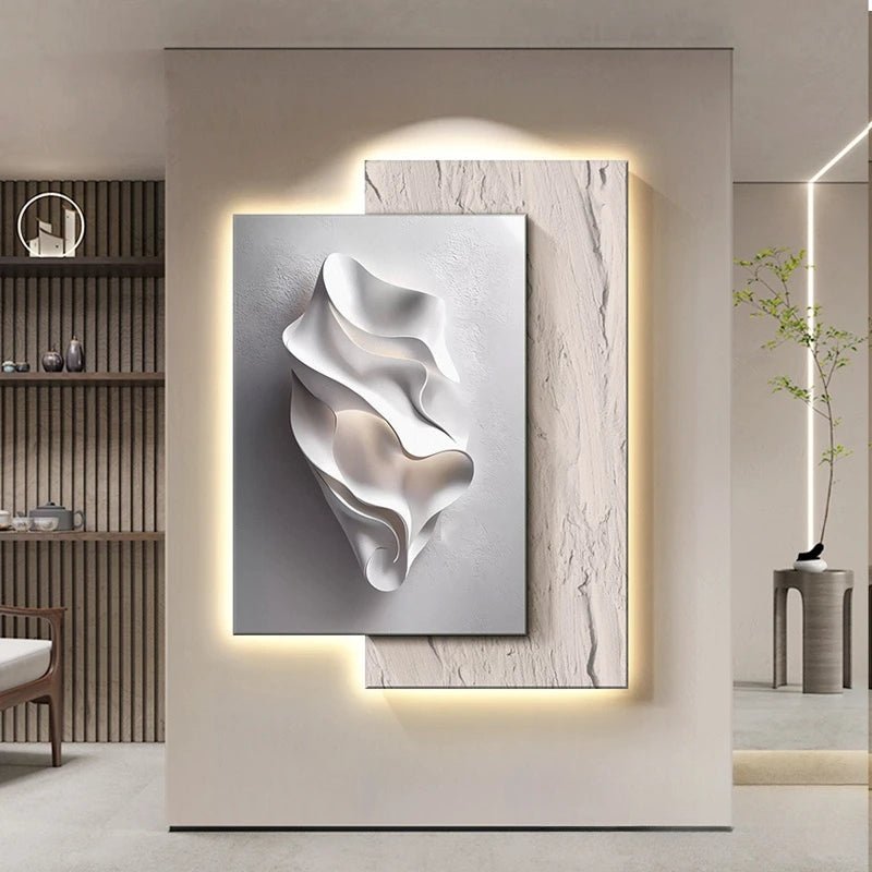 Applique Murale LED Moderne en Cristal et Porcelaine pour Salon et Couloir - Luminous Place