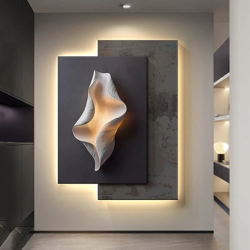 Applique Murale LED Moderne en Cristal et Porcelaine pour Salon et Couloir - Luminous Place