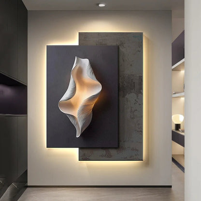 Applique Murale LED Moderne en Cristal et Porcelaine pour Salon et Couloir - Luminous Place