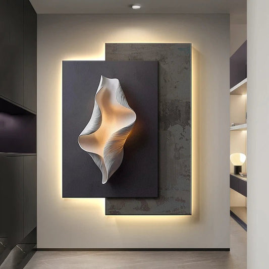 Applique Murale LED Moderne en Cristal et Porcelaine pour Salon et Couloir - Luminous Place