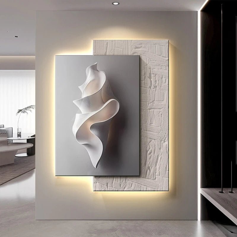 Applique Murale LED Moderne en Cristal et Porcelaine pour Salon et Couloir - Luminous Place