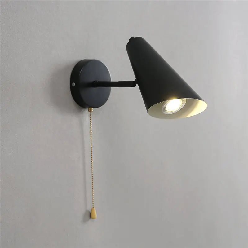 Applique Murale Métal Moderne E27 Pivotante avec Interrupteur à Chaîne - Luminous Place