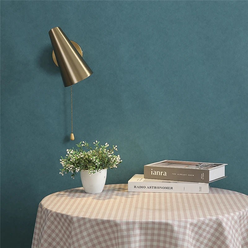 Applique Murale Métal Moderne E27 Pivotante avec Interrupteur à Chaîne - Luminous Place