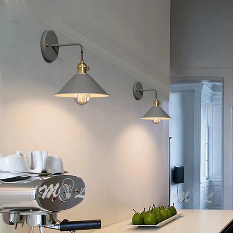 Applique Murale Moderne en Fer à Fixer, Design Miroir, E27, Ambiance Chaleureuse - Luminous Place