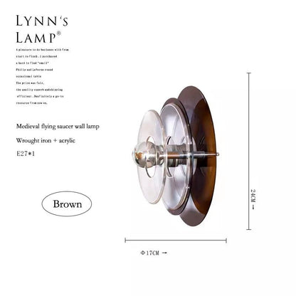 Applique Murale Nordique Bauhaus UFO LED en Acrylique Ronde Atmosphère Cosy - Luminous Place