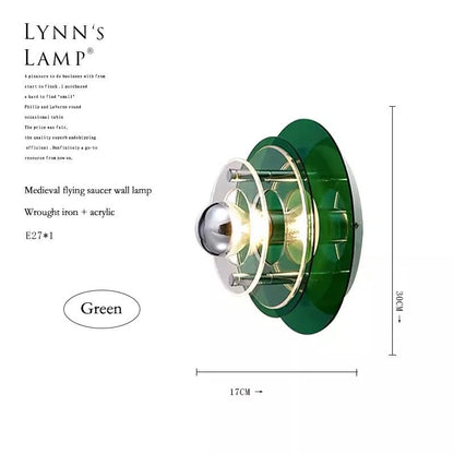 Applique Murale Nordique Bauhaus UFO LED en Acrylique Ronde Atmosphère Cosy - Luminous Place