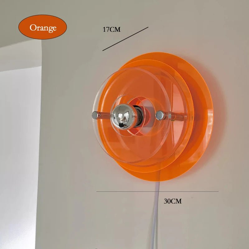 Applique Murale Nordique Bauhaus UFO LED en Acrylique Ronde Atmosphère Cosy - Luminous Place