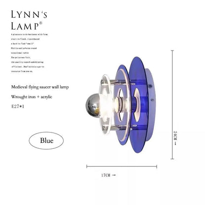 Applique Murale Nordique Bauhaus UFO LED en Acrylique Ronde Atmosphère Cosy - Luminous Place