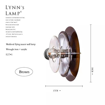 Applique Murale Nordique Bauhaus UFO LED en Acrylique Ronde Atmosphère Cosy - Luminous Place