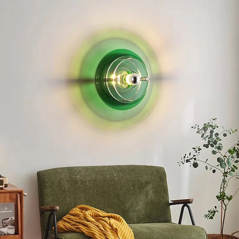 Applique Murale Nordique Bauhaus UFO LED en Acrylique Ronde Atmosphère Cosy - Luminous Place