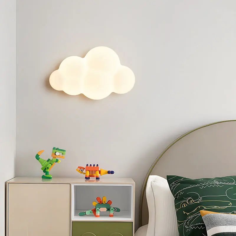 Applique Murale Nuage Blanc en PVC pour Chambre d’Enfant, Éclairage 220V - Luminous Place