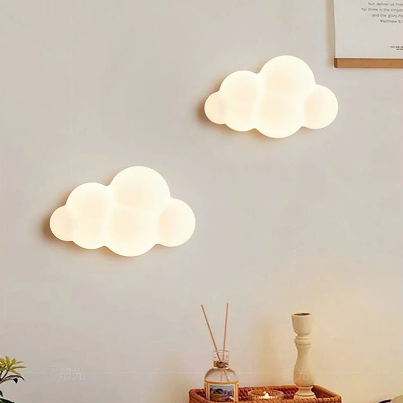 Applique Murale Nuage Blanc en PVC pour Chambre d’Enfant, Éclairage 220V - Luminous Place