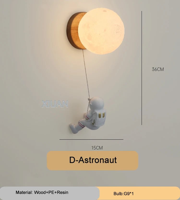 Applique Murale Ours en Bois Gravé, Luminaire Décoratif pour Chambre Bébé - Luminous Place