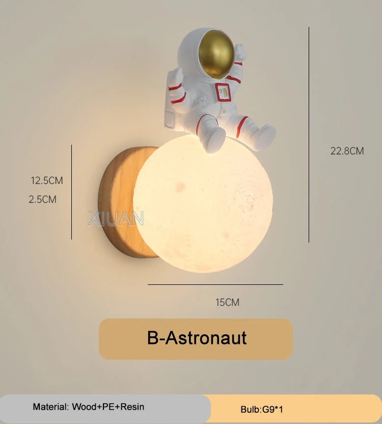 Applique Murale Ours en Bois Gravé, Luminaire Décoratif pour Chambre Bébé - Luminous Place