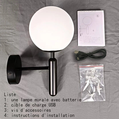 Applique Murale Rechargeable Tactile LED Dimmable Tricolore pour Intérieur - Luminous Place