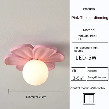 Applique Murale Résine Fleur Verte Moderne pour Intérieur Cosy - Luminous Place