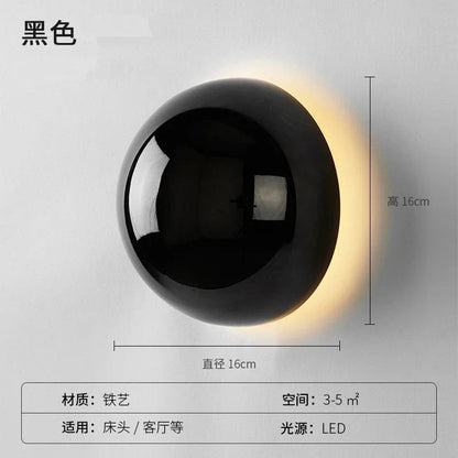 Applique Murale Ronde LED Design Nordique Moderne en Métal, Luminaire Décoratif pour Chambre et Escaliers - Luminous Place